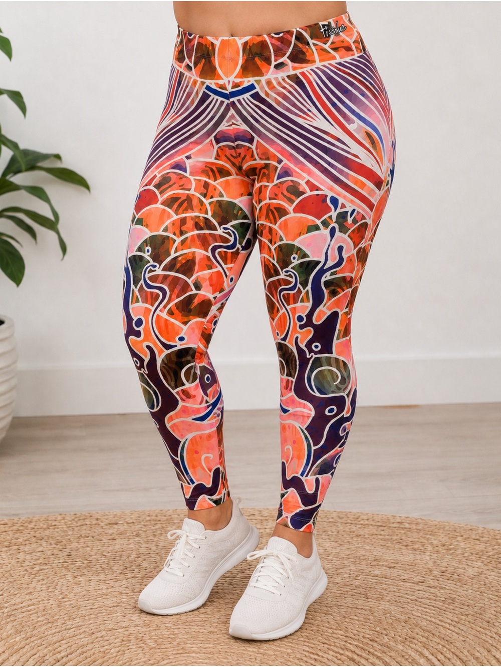 FisheWear Beauty and Bonefish 3XL Colorful Performance Leggings USA Made
